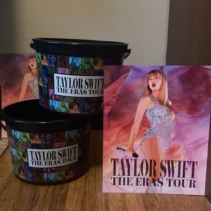 (2) Taylor Swift Eras Tour AMC Popcorn Bucket & (2) Tour Prints